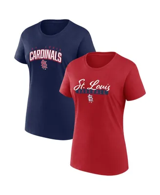 Women's Fanatics Red, Navy St. Louis Cardinals Fan T-shirt Combo Set