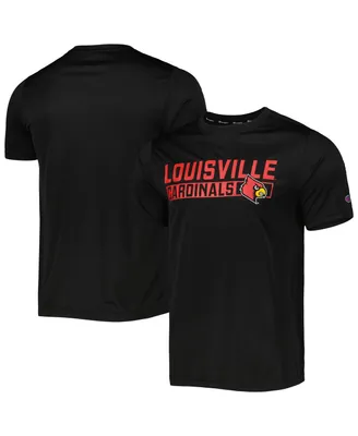 Men's Champion Black Louisville Cardinals Impact Knockout T-shirt