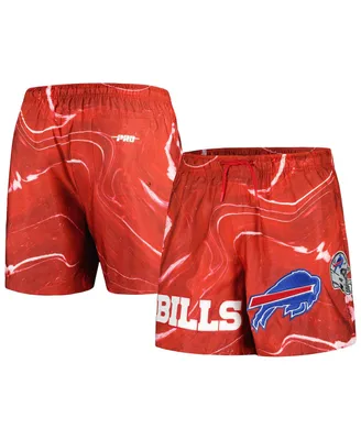 Men's Pro Standard Red Buffalo Bills Allover Marble Print Shorts
