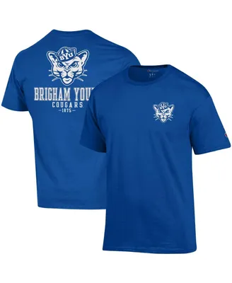 Men's Champion Royal Byu Cougars Stack 2-Hit T-shirt
