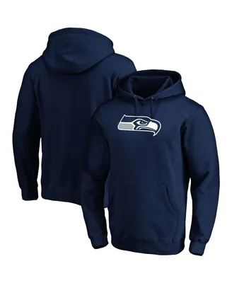 Men's Fanatics College Navy Seattle Seahawks Big and Tall Primary Logo Pullover Hoodie