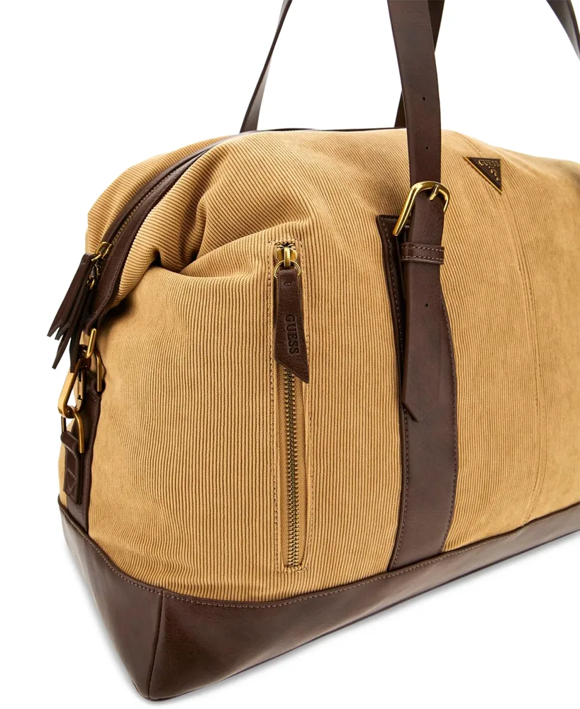 Guess Men's Mojave Corduroy Duffel Bag