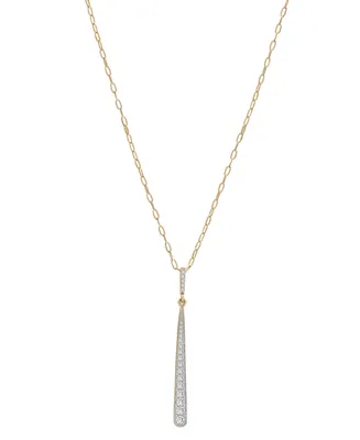 Wrapped Diamond Graduated 18" Pendant Necklace (1/3 ct. t.w.) in 10k Gold, Created for Macy's