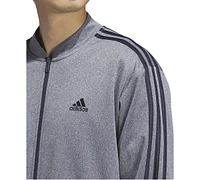 adidas Men's Tricot Heathered Logo Track Jacket