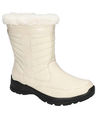 Easy Street Women's Frazer Slip Resistant and Waterproof Side Zip Boots