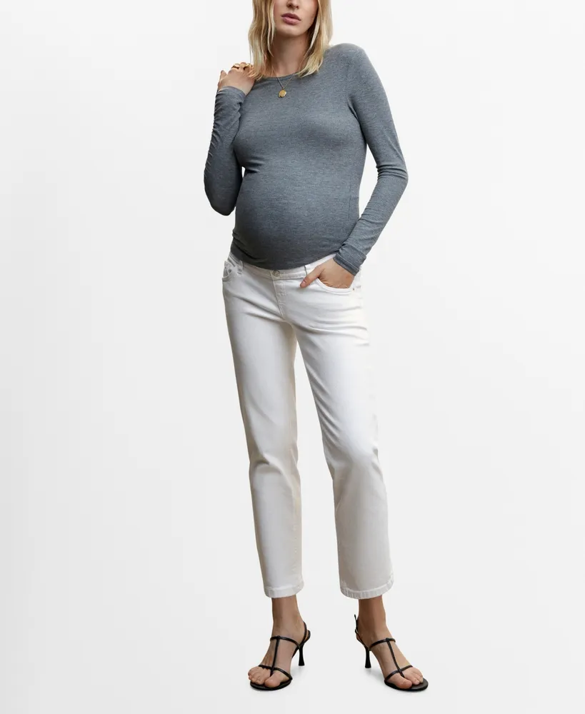 Mango Women's Maternity Straight Jeans