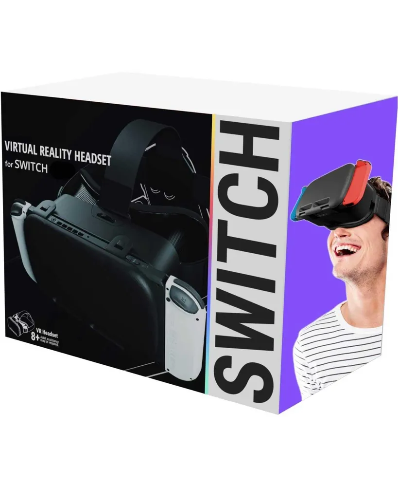 Bolt Axtion Vr Headset Designed for Nintendo Switch & Switch Oled Console with Adjustable Lens - Black With Bundle