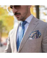 Elizabetta Men's Lugano - Large Silk Pocket Square for Men