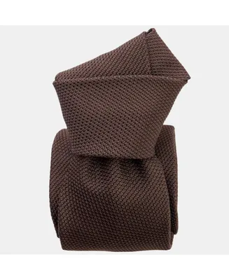 Elizabetta Men's Mocha - Silk Grenadine Tie for Men