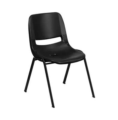 Emma+Oliver Ergonomic Shell Student Stack Chair - Classroom / Office Guest