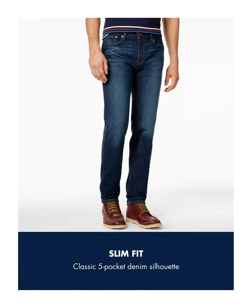 Tommy Hilfiger Men's Jeans Slim-Fit Stretch