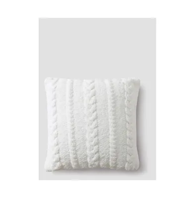 Sunday Citizen Braided Decorative Pillow, 20" x 20"