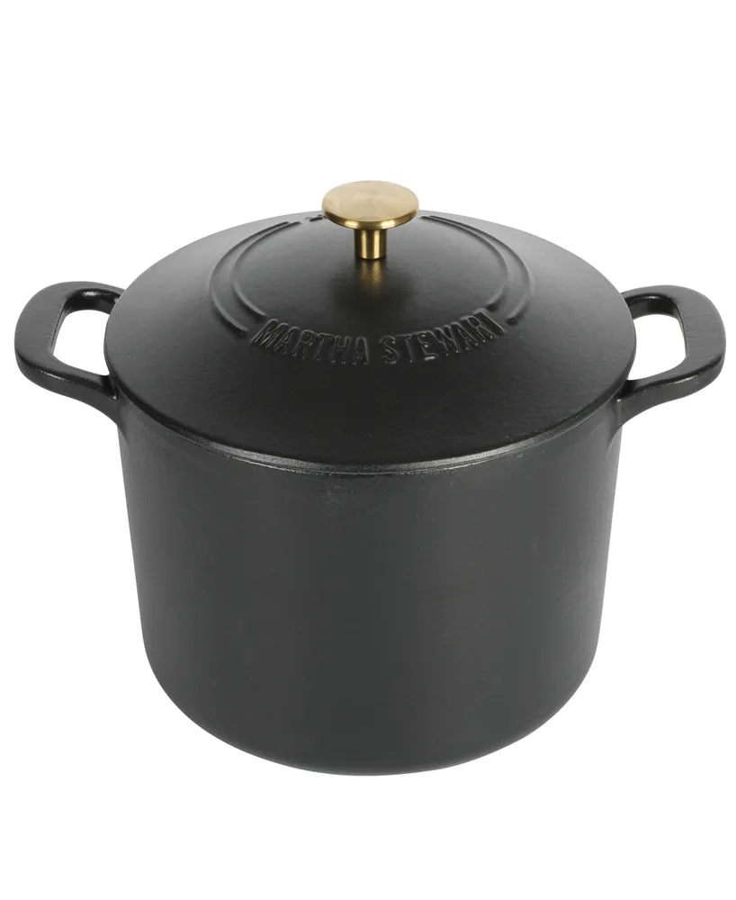 Martha Stewart Collection 5-Qt. Enameled Cast Iron Dutch Oven, Created for  Macy's - Macy's