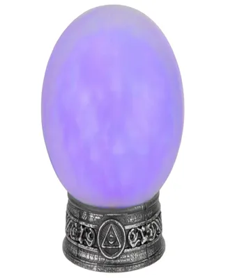 8" Led Lighted Mystical Crystal Ball with Sound Halloween Decoration