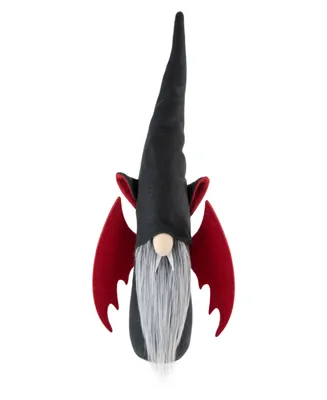 17" Halloween Boy Gnome with Bat Wings