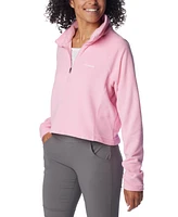 Columbia Women's Glacial Cropped Ii Sportswear Fleece 1/2-Zip Top