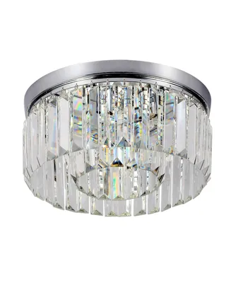 Simplie Fun Modern Small Crystal Flush Mount Light With 6 Lights