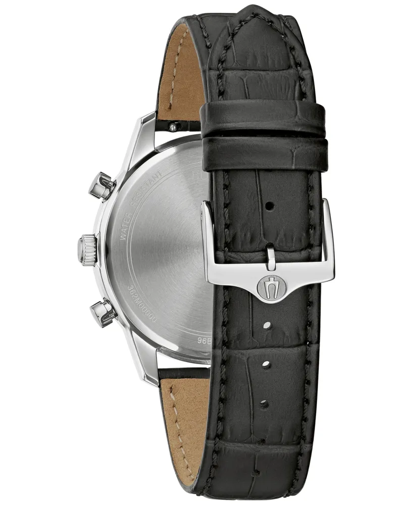 Bulova Men's Chronograph Classic Sutton Leather Strap Watch 41mm