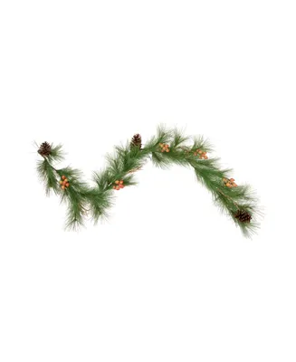 6' x 10" Long Needle Pine and Pinecone Artificial Christmas Garland Unlit