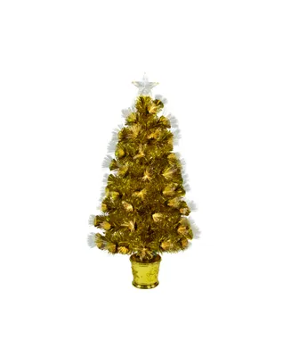 3' Pre-Lit Fiber Optic Artificial Christmas Tree with Lights