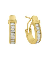 And Now This Clear Crystal Stone Hoop Earring