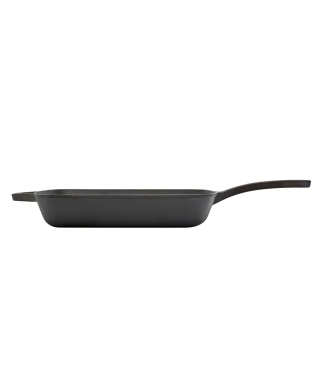 Smith and Clark Cast Iron 8 Square Grill Pan - Black