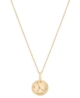 Audrey by Aurate Diamond Cancer Disc 18" Pendant Necklace (1/10 ct. t.w.) in Gold Vermeil, Created for Macy's