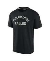 Men's and Women's Fanatics Signature Black Philadelphia Eagles Super Soft Short Sleeve T-shirt