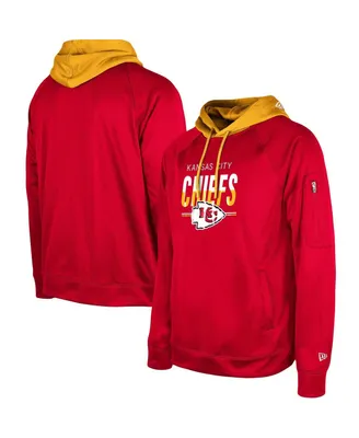 Men's Red Kansas City Chiefs Big & Tall Muscle Sleeveless Pullover Hoodie