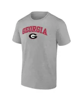 Men's Fanatics Steel Georgia Bulldogs Campus T-shirt