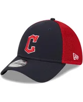 Men's New Era Navy Cleveland Guardians Team Neo 39THIRTY Flex Hat