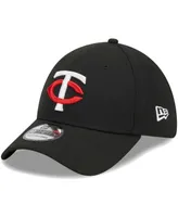 Men's New Era Black Minnesota Twins Logo 39THIRTY Flex Hat