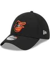 Men's New Era Black Baltimore Orioles Logo 39THIRTY Flex Hat