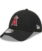 Men's New Era Black Los Angeles Angels Logo 39THIRTY Flex Hat