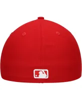 Men's New Era Scarlet Milwaukee Brewers Low Profile 59FIFTY Fitted Hat