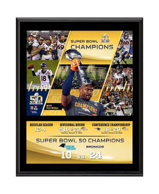 Denver Broncos 12" x 15" Super Bowl 50 Champions Sublimated Plaque