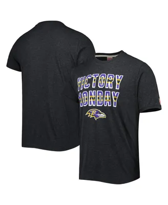 Men's Homage Charcoal Baltimore Ravens Victory Monday Tri-Blend T-shirt