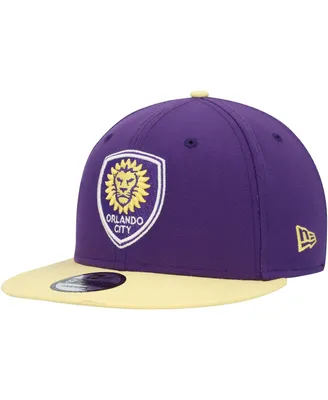 Men's New Era Purple, Gold Orlando City Sc Two-Tone 9FIFTY Snapback Hat