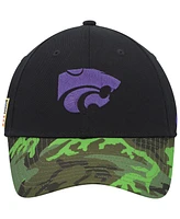 Men's Nike Black, Camo Kansas State Wildcats Veterans Day 2Tone Legacy91 Adjustable Hat