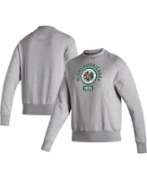 Women's adidas Heathered Gray Miami Hurricanes Vintage-Like Circle Pullover Sweatshirt