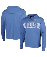 Men's '47 Brand Royal Buffalo Bills Field Franklin Hooded Long Sleeve T-shirt