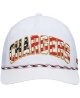 Men's '47 Brand White Los Angeles Chargers Hitch Stars and Stripes Trucker Adjustable Hat