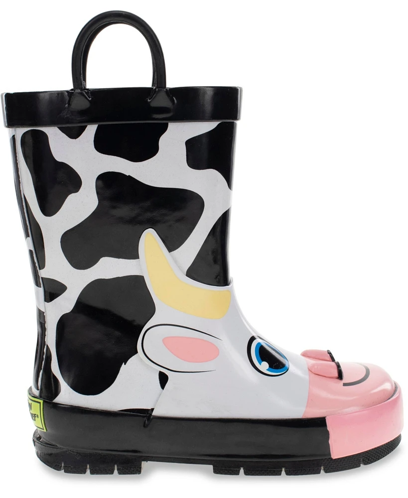 Toddler, Little Boy's and Big Colbie Cow Rain Boot