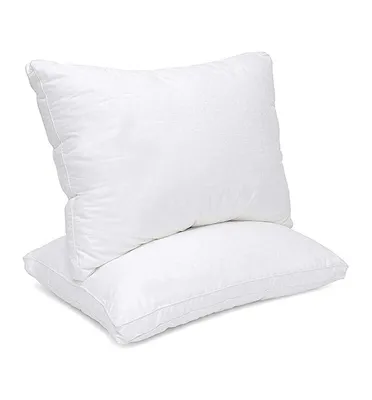 Maxi 100% Cotton Down Alternative Vacuum Packed Pillows – White (2 Pack