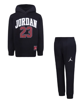 Jordan Little Boys Jersey Pack Pullover Hoodie and Jogger Pants Set