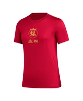 Women's adidas Red Real Salt Lake Aeroready Club Icon T-shirt