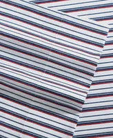 Nautica Aevery Stripe Microfiber 3 Piece Sheet Set, Full