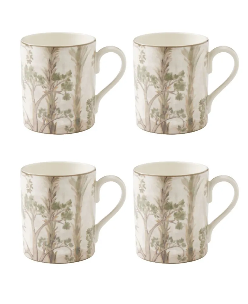 Kit Kemp for Spode Tall Trees 4 Piece Mugs Set, Service for 4