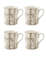 Kit Kemp for Spode Tall Trees 4 Piece Mugs Set, Service for 4