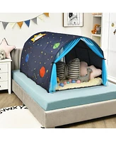 Costway Kids Bed Tent Play Portable Playhouse Twin Sleeping w/Carry Bag